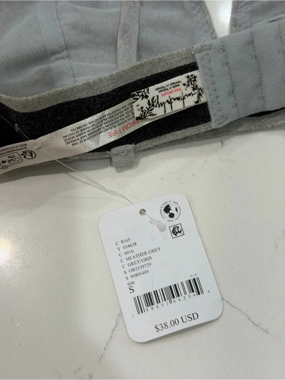 Free People Grey Triangle Bralette — We The Free
